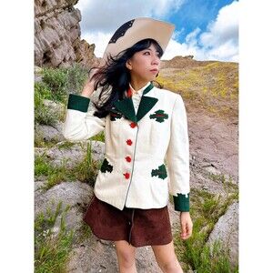 Vintage 1930s Austrian Trachten Wool Blazer by Original Lanz Salzburg 30s 1940s